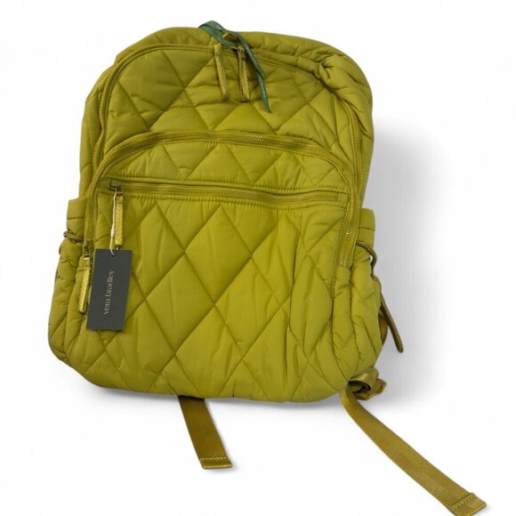 Vera Bradley Large Bancroft Backpack Moonless Night Black Premium Cotton 50103 - Picture 2 of 10